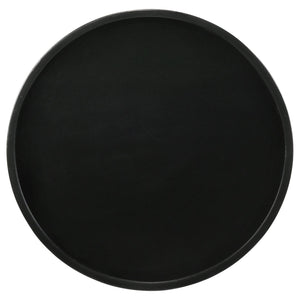 English Elm Black Pedestal Accent Table - Eco-Friendly Mango Wood With Jug-Inspired Base & Lipped Top Design B062S00360