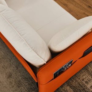 English Elm 53" Modern Convertible Velvet Sofa Bed with USB Port, Removable Arms, Trundle Pull-Out & 2 Pillows Beige W1853P144292