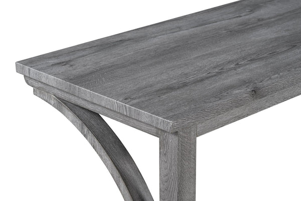 English Elm Bar Table Set with Stools Built-in Charging Outlet Industrial Loft Dining W1781P145876
