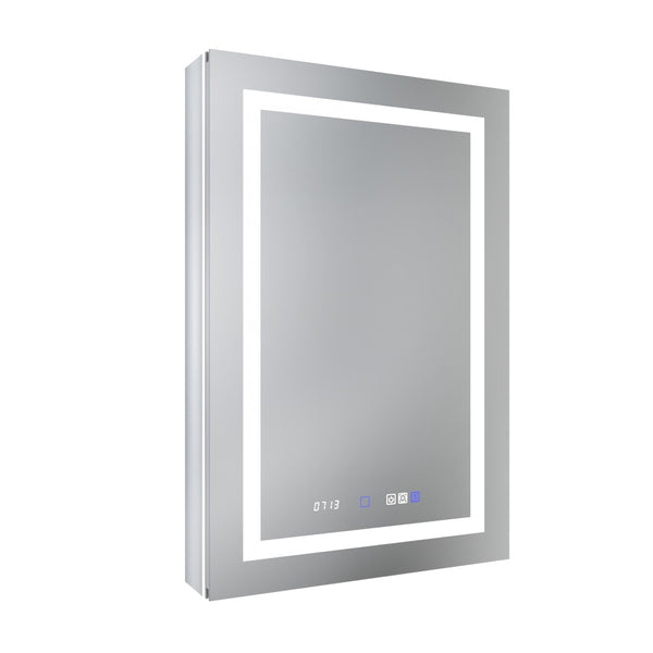 English Elm Front&backlit Led Medicine Cabinet with Anti-fog Gfci Outlet Vanity Mirror Bath Storage W637P148120