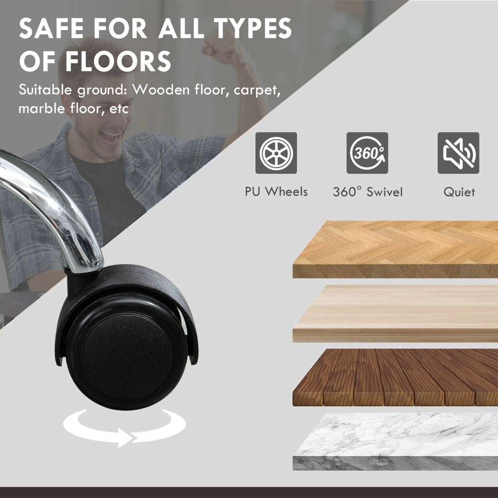 English Elm Vinsetto Ergonomic Massage Office Chair With 6 Vibration Points & Heated Recline For Ultimate Comfort W2225P157934-GIGA