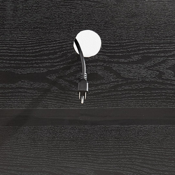 English Elm TV 58" Electric Fireplace TV Stand with 3D Realistic Flame, LED Lights, USB & AC Power Strip, Modern Media Console Black W2275P149867