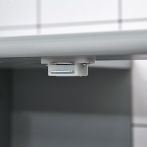 English Elm Kleankin Compact Pedestal Sink Storage Cabinet With Adjustable Shelf, Elegant Gray Design For Bathrooms W2225P157914