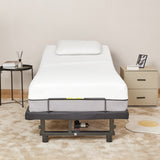 Adjustable Bed Base Frame Head and Foot Incline Quiet Motor Twin Xl Size Zero Gravity