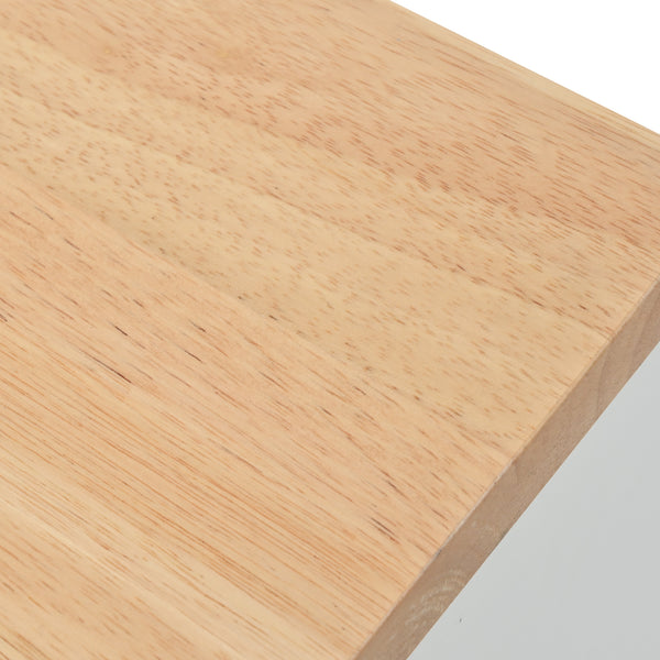 English Elm K&K Rolling Kitchen Island with LED Lighting, Power Outlets, Fluted Glass Doors and Mobile Storage Hub White WF316018AAW