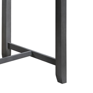 English Elm Graham Counter Height Dining Table with Usb Ports Open Shelves Gray Modern Finish B061P159999