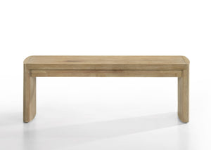 English Elm Magnus Oak Veneer Dining Bench with Rounded Edges for Modern Entryway or Table B061P159834