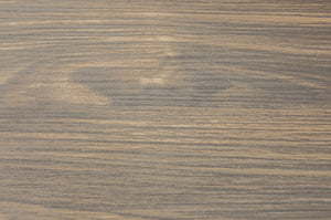 English Elm Modern Counter Height Dining Set 7pc – Natural Wood Table, 6 Gray Fabric Nailhead Chairs, Storage Shelf Elegance B011S00768