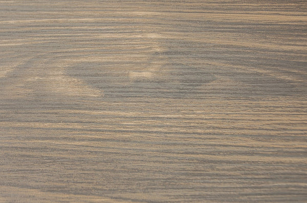 English Elm Modern Counter Height Dining Set 7pc – Natural Wood Table, 6 Gray Fabric Nailhead Chairs, Storage Shelf Elegance B011S00768