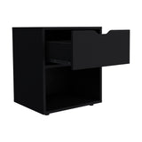 English Elm Nightstand Altheimer, Bedroom, Black