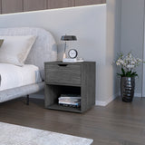 English Elm Nightstand Altheimer, Bedroom, Light Gray