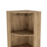 English Elm Bar Cabinet Jansen, Living Room, Macadamia