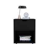 English Elm Nightstand Altheimer, Bedroom, Black