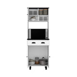 English Elm Kitchen Pantry Naomi, Kitchen, White / Black