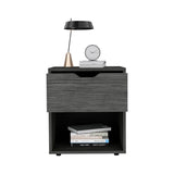 English Elm Nightstand Altheimer, Bedroom, Light Gray