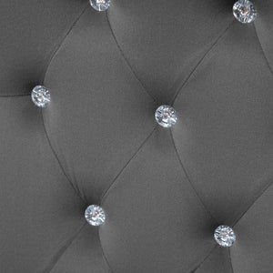 English Elm Vinsetto Luxurious Velvet Office Chair With Adjustable Height, Swivel Wheels, And Tilt Function, Dark Gray W2225P160369-GIGA