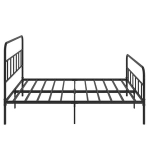 English Elm Queen Metal Platform Bed Frame with Headboard & Footboard, Sturdy Slats, 660 lb Capacity, Black W578P147731