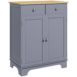 English Elm Homcom Versatile Sideboard Buffet Cabinet With 2 Drawers, Adjustable Shelf For Modern Home Storage W2225P160346