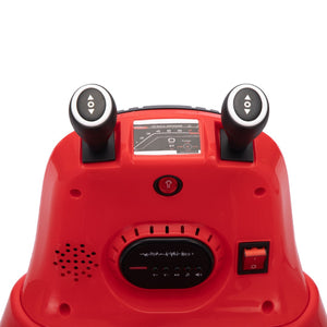 English Elm 12v Snail Electric Bumper Ride on Car with 360 Spin Led Music Parental Remote Ages 3-8 Black+Red W2181P160381