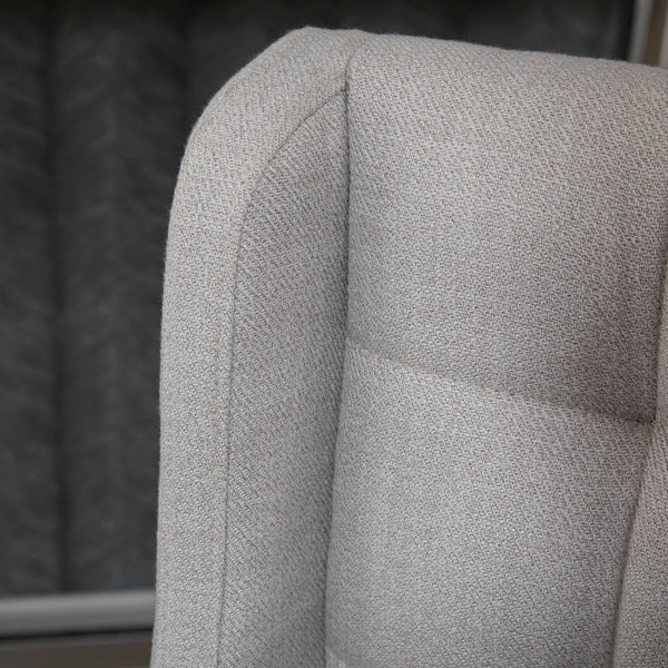 English Elm HOMCOM Tufted Upholstered Bar Stools Set of 2 with Back, High-Density Foam Seats & Rubber Wood Legs, Beige W2225P160371