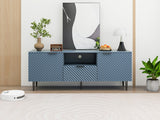 Hearth and Haven TV Stand with Solid Ion Feet, TV Console Table For Living Room, Bedroom W688130658