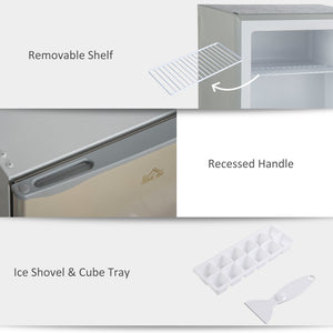 English Elm Homcom Compact Upright Freezer 1.1 Cu Ft with Reversible Door for Dorm or Office W2225P160420