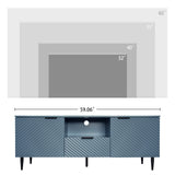 Hearth and Haven TV Stand with Solid Ion Feet, TV Console Table For Living Room, Bedroom W688130658