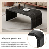 Hearth and Haven Trexm Minimalist Coffee Table with Curved Art Deco Design For Living Room Or Dining Room WF317095AAB