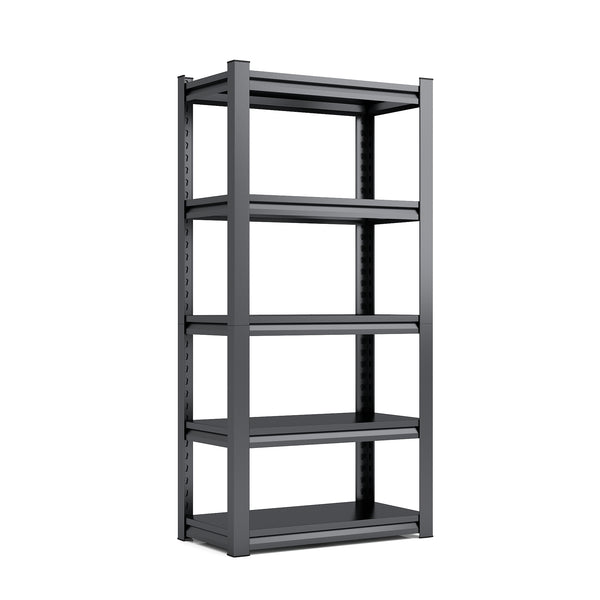 English Elm 72"H Heavy-Duty 5-Tier Metal Shelving Unit - Adjustable Industrial Storage Rack For Garage & More! T2398P160409