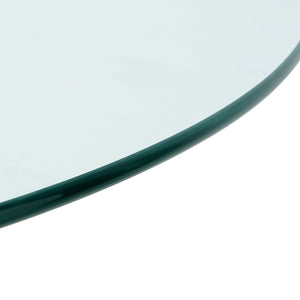 English Elm T1204-2 Round Tempered Glass Tabletop 47 Inch Dining Cafe or Workspace Surface W210P199312