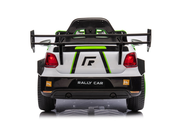 English Elm 12v4a Kids Ride on Car Dual Motor 4 Wheel Suspension Remote Control Opening Doors Green W1620128199