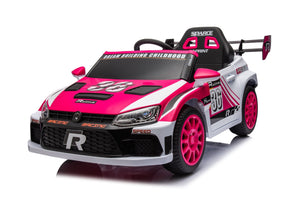 English Elm 12v4a Kids Ride on Car Dual Motor 4 Wheel Suspension Remote Control Opening Doors Pink W1620128201