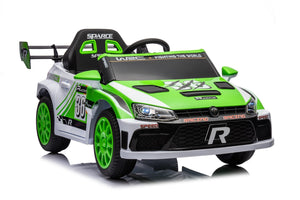 English Elm 12v4a Kids Ride on Car Dual Motor 4 Wheel Suspension Remote Control Opening Doors Green W1620128199