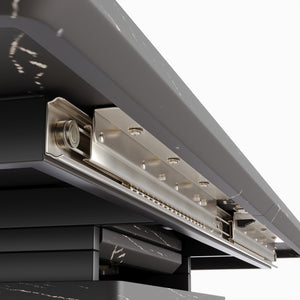 English Elm 62.4" Expandable Dining Table Set For 6-8 With Modern Chairs - Stylish, Durable, Easy To Clean! P2 W2189S00129-GIGA