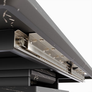 English Elm 62.4" Expandable Dining Table Set For 6-8 With Modern C-Shaped Chairs – Perfect For Stylish Gatherings! W2189S00121