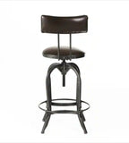 Christopher Knight Home® - Noble House - - Upholstered Adjustable Height Swivel Barstool