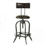 Christopher Knight Home® - Noble House - - Upholstered Adjustable Height Swivel Barstool