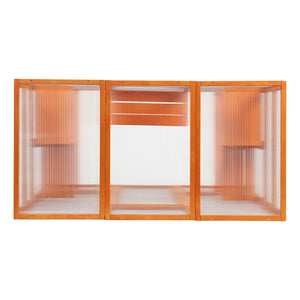English Elm Large Outdoor Cat Enclosure Fir Wood Mesh Multi-level Habitat with Perches and Condos W2181P160607