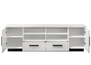 English Elm Summit 70 Inch Electric Fireplace Tv Console with Walnut Finish and Cabinet Storage B061P160690