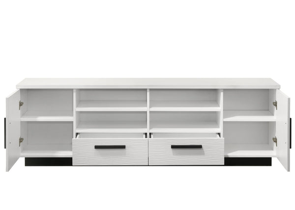 English Elm Summit 70 Inch Electric Fireplace Tv Console with Walnut Finish and Cabinet Storage B061P160690