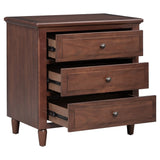 Hearth and Haven U_Style 3-Drawer Nightstand Storage Wood Cabinet WF319366AAD