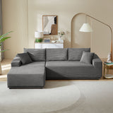 English Elm Sectional Couch Covers 2 Piece s L Shape Sectional Sofa Corduroy Couches For Living Room, Bedroom, Salon, 2 Piece Free Combination
Including Bottom Frame . Grey