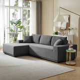 English Elm Sectional Couch Covers 2 Piece s L Shape Sectional Sofa Corduroy Couches For Living Room, Bedroom, Salon, 2 Piece Free Combination
Including Bottom Frame . Grey