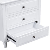 Hearth and Haven U_Style 3-Drawer Nightstand Storage Wood Cabinet (As Same As Wf297663Aak) WF319366AAK