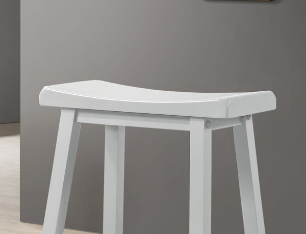 English Elm Set of 2 Alonzo Backless Counter Stools Solid Wood Frame Ergonomic Kitchen Seating B061P160683