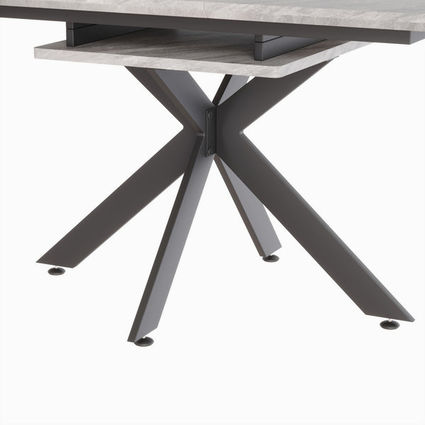 English Elm 62.4" Expandable Dining Table Set For 6-8 With Comfortable Armless Chairs, Modern And Durable Design W2189S00142