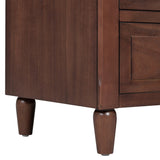 English Elm 3-Drawer Nightstand Storage Wood Cabinet