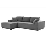 English Elm Sectional Couch Covers 2 Piece s L Shape Sectional Sofa Corduroy Couches For Living Room, Bedroom, Salon, 2 Piece Free Combination
Including Bottom Frame . Grey