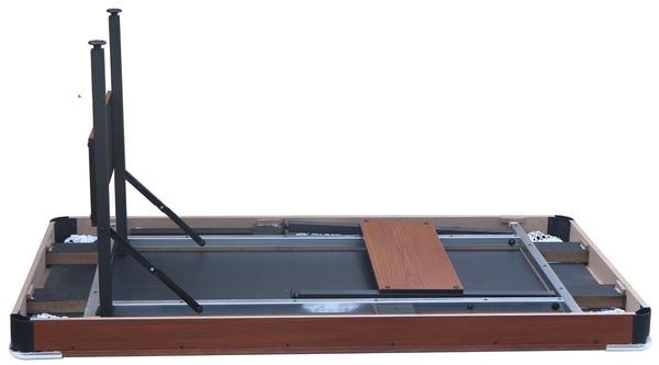 English Elm Pool Billiard Table Foldable Steel Legs Velvet Surface Family Game Room Fun Green,Wood W1936P375434