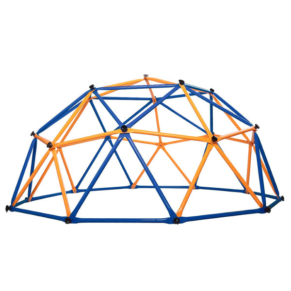 English Elm Outdoor Galvanized Steel Dome Climber Jungle Gym for Active Kids Backyard Play W2181P160709